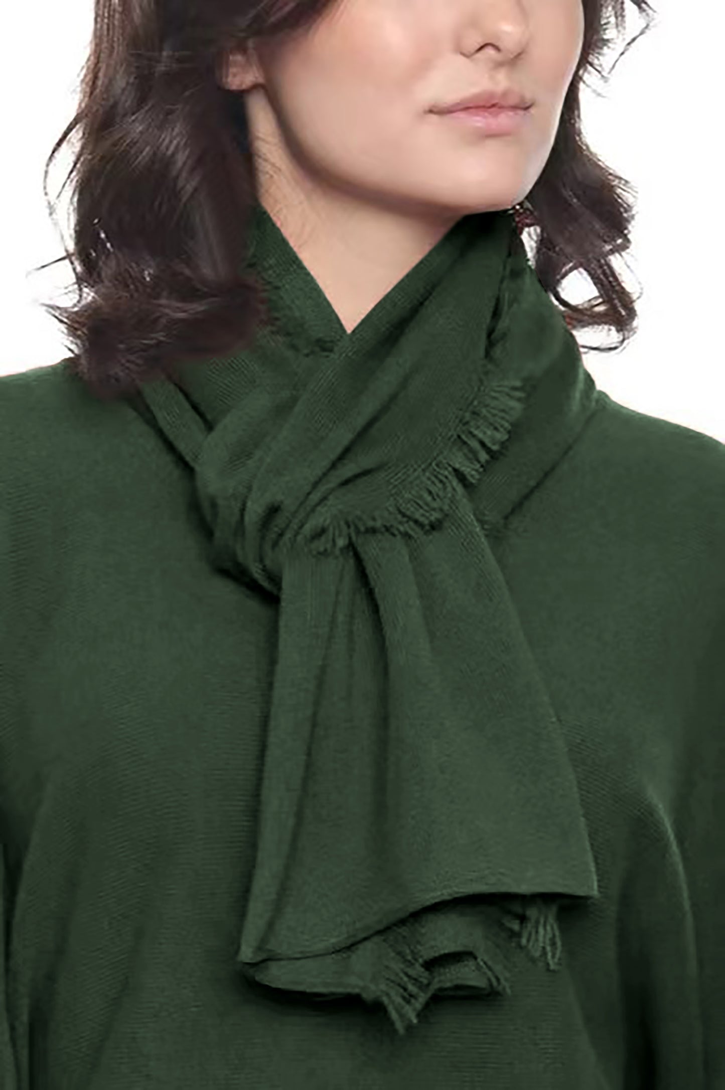 Cashmere Mini Fringe Scarf