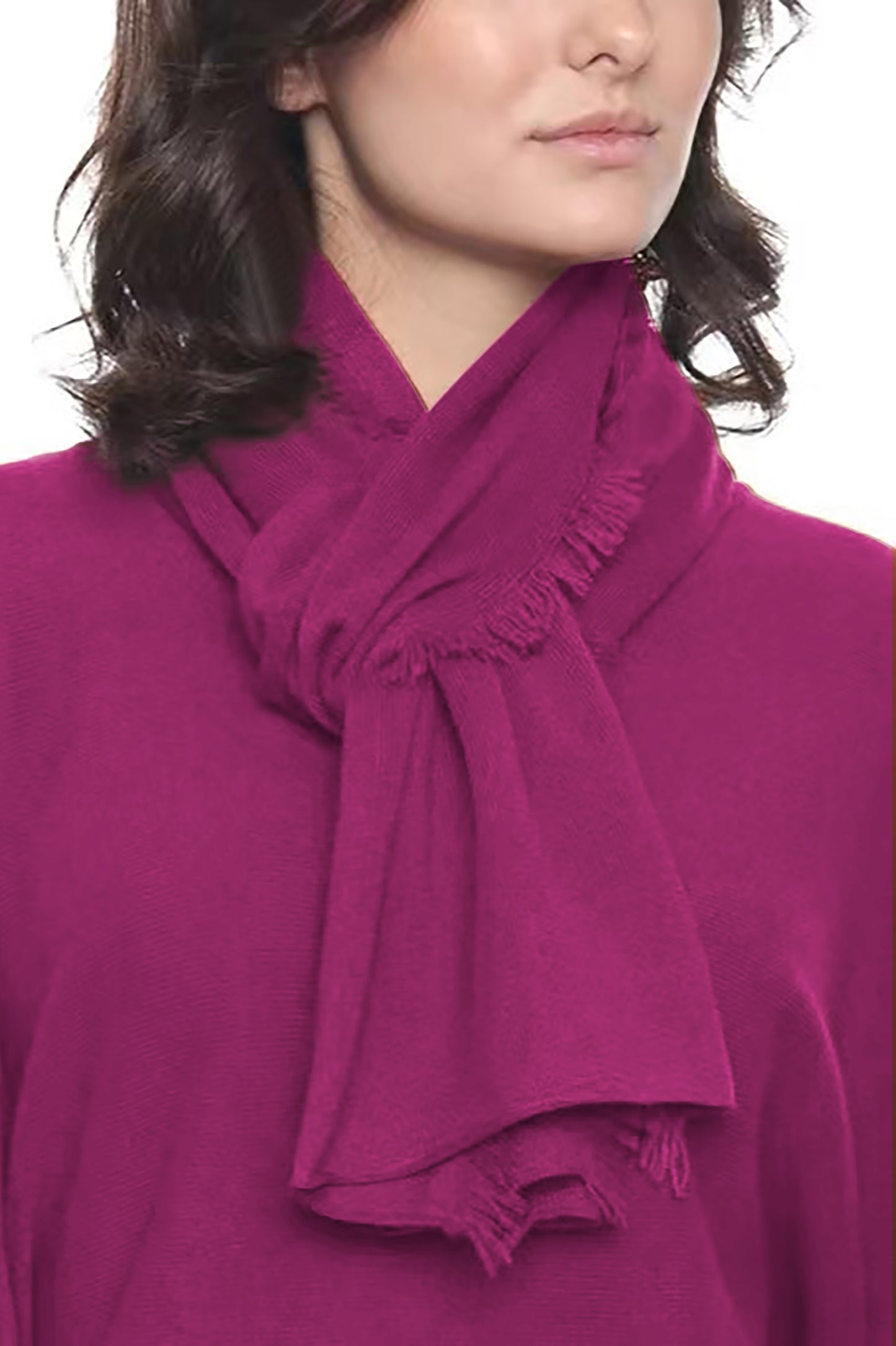 Cashmere Mini Fringe Scarf