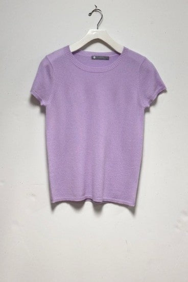 100% Cashmere Luxury Crew Neck Short Sleeve Tee