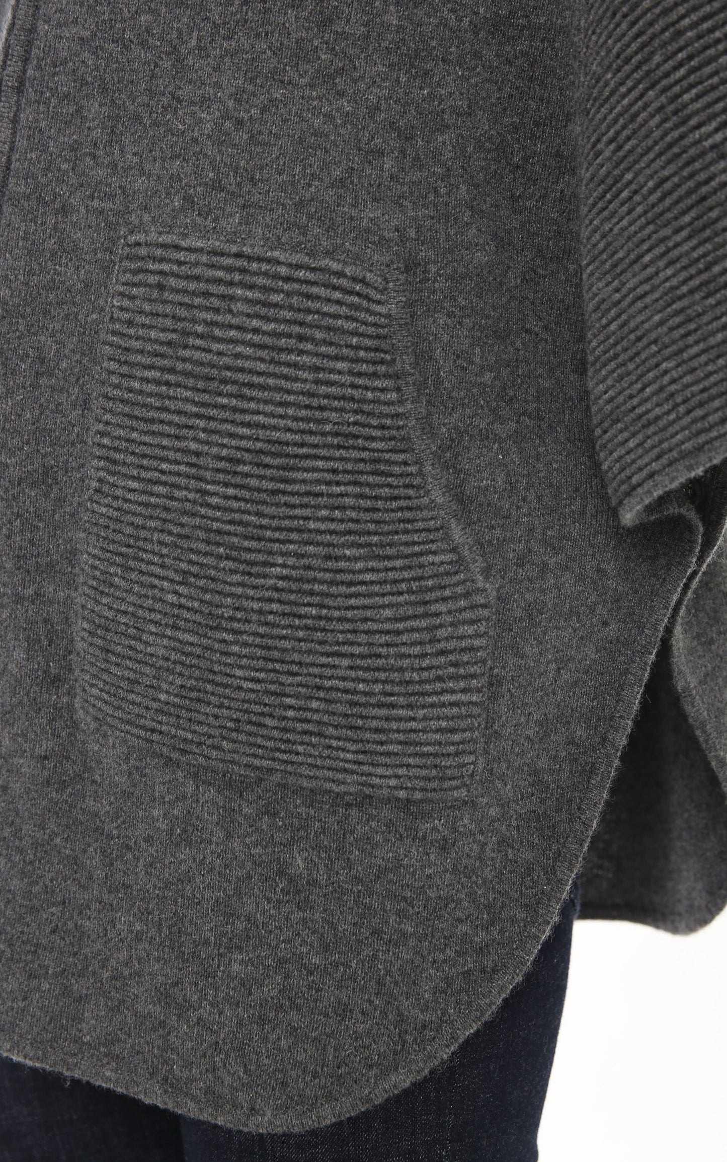 Ottoman Stitch Zip Capelet
