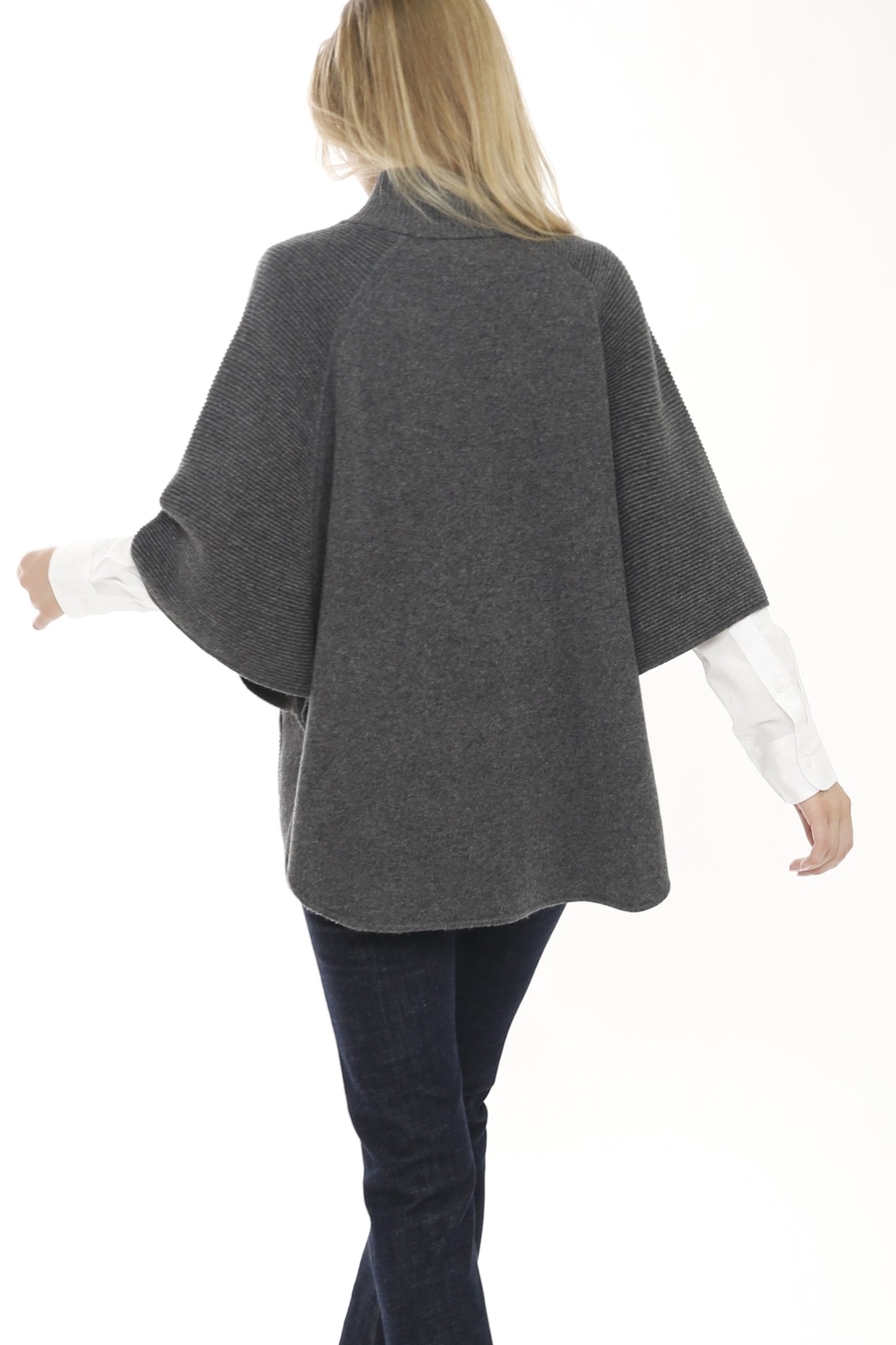 Ottoman Stitch Zip Capelet