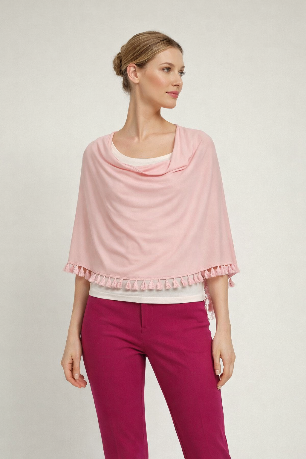 Silk Blend Tassel Border Topper