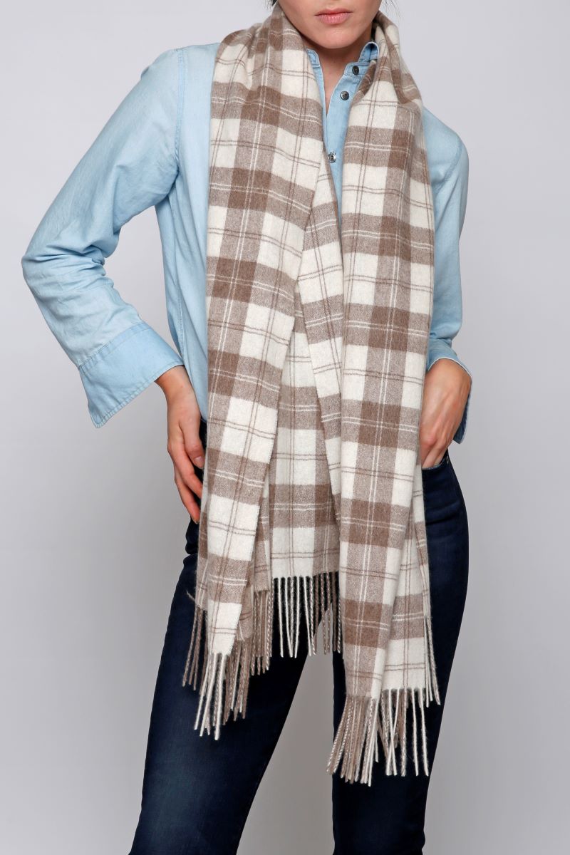 Woven Cashmere Shawl Eco-Friendly Mongolian Cashmere