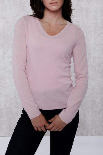Baby Cashmere Long Sleeve V-Neck