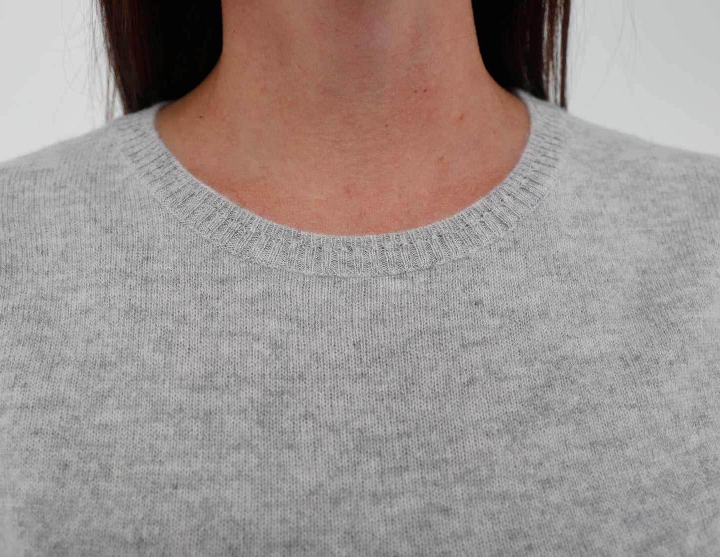 100% Cashmere Luxury Crew Neck Short Sleeve Tee