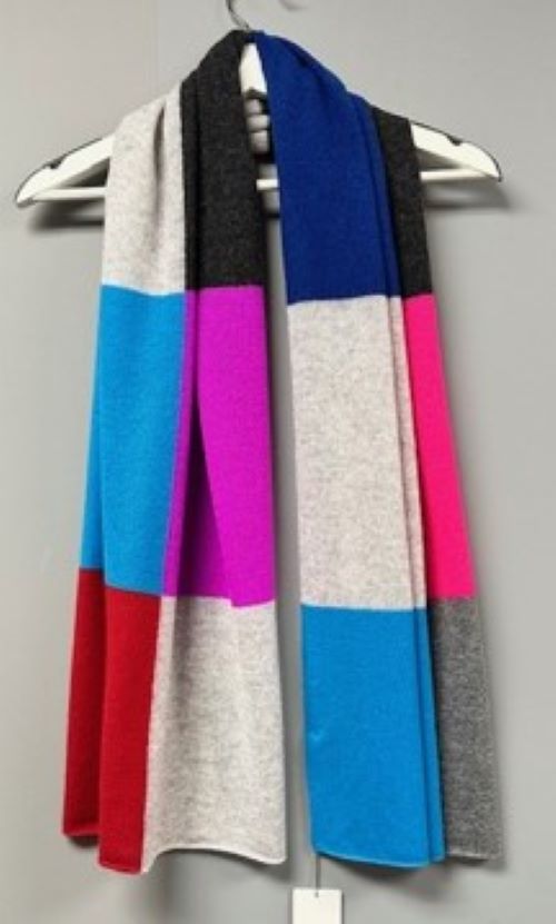 100% Cashmere Checkerboard Scarf