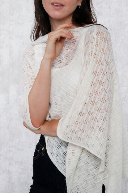 Cashmere Pointelle Topper