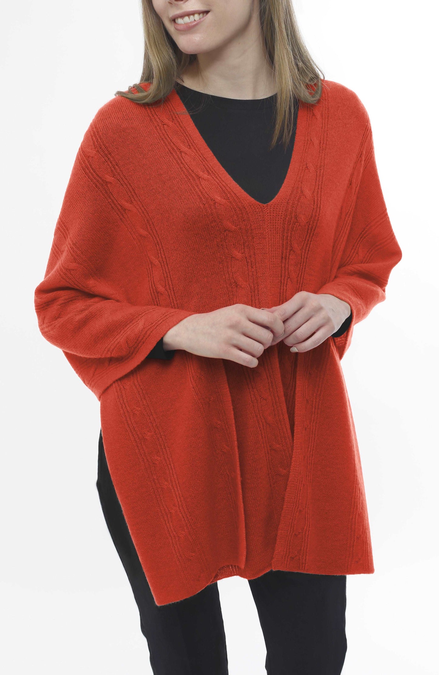 Cashmere Cable Topper