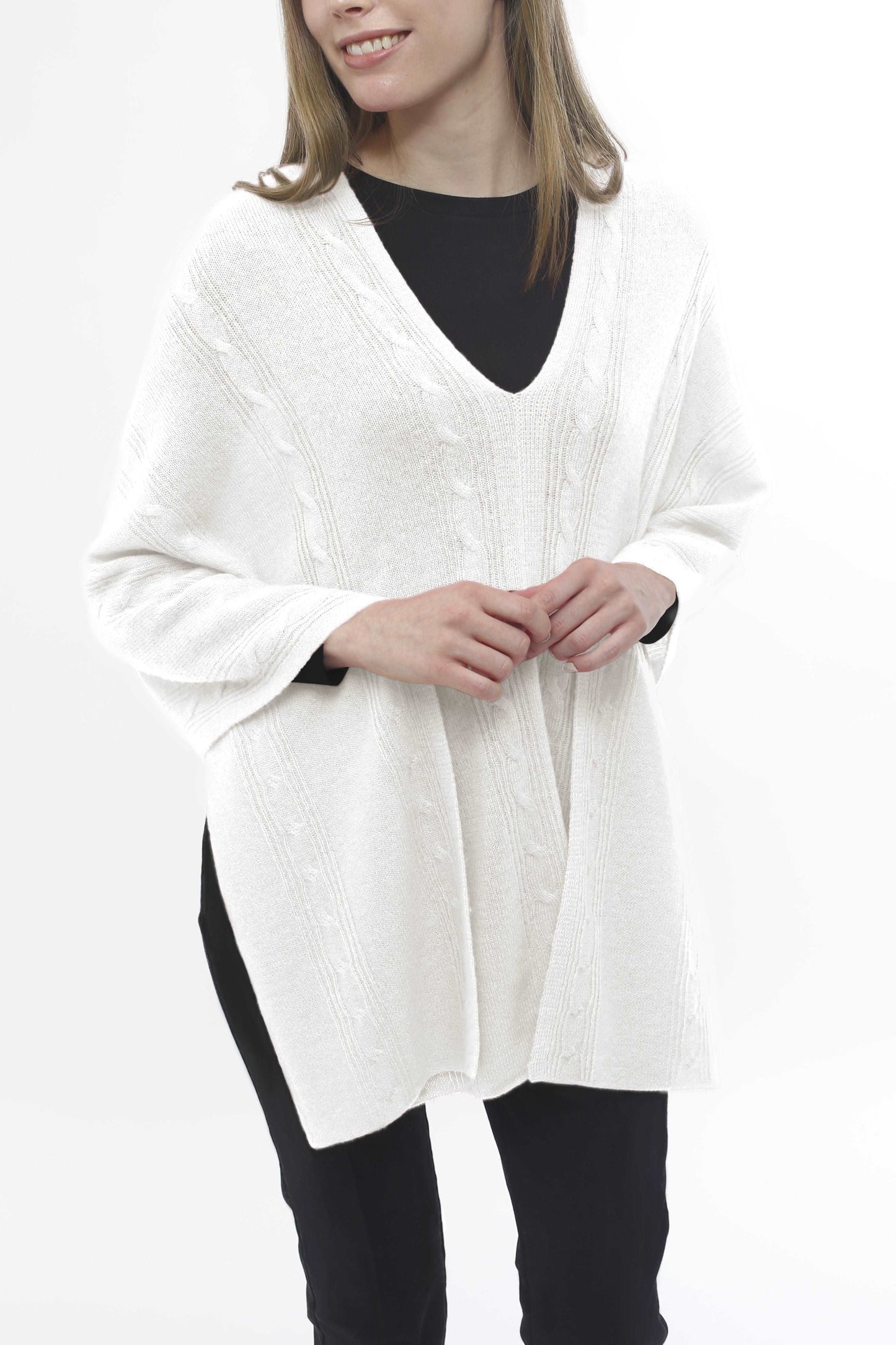 Cashmere Cable Topper