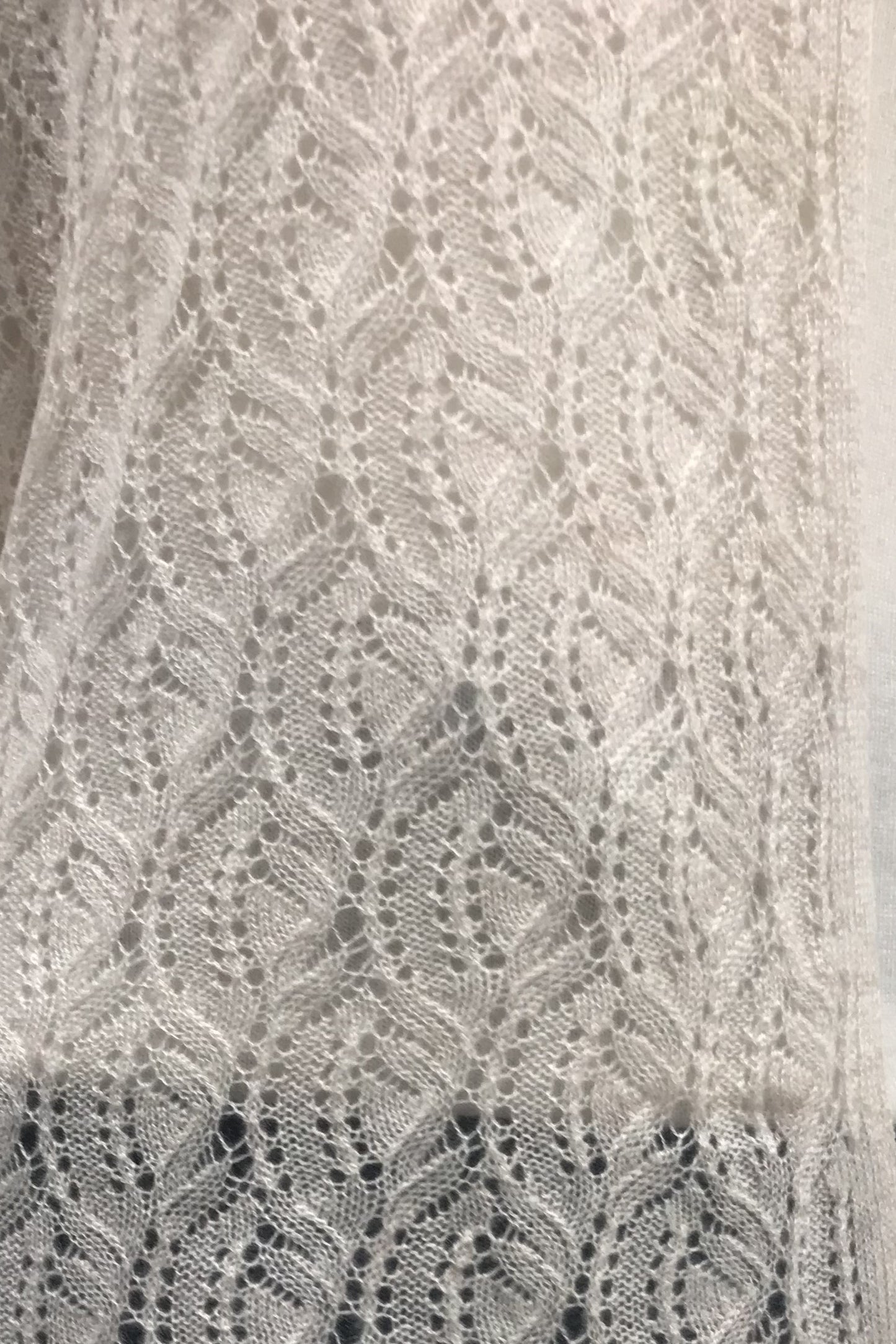 Cashmere Pointelle Shawl