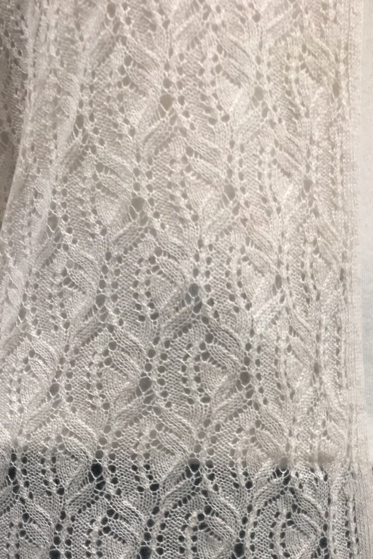 Cashmere Pointelle Shawl