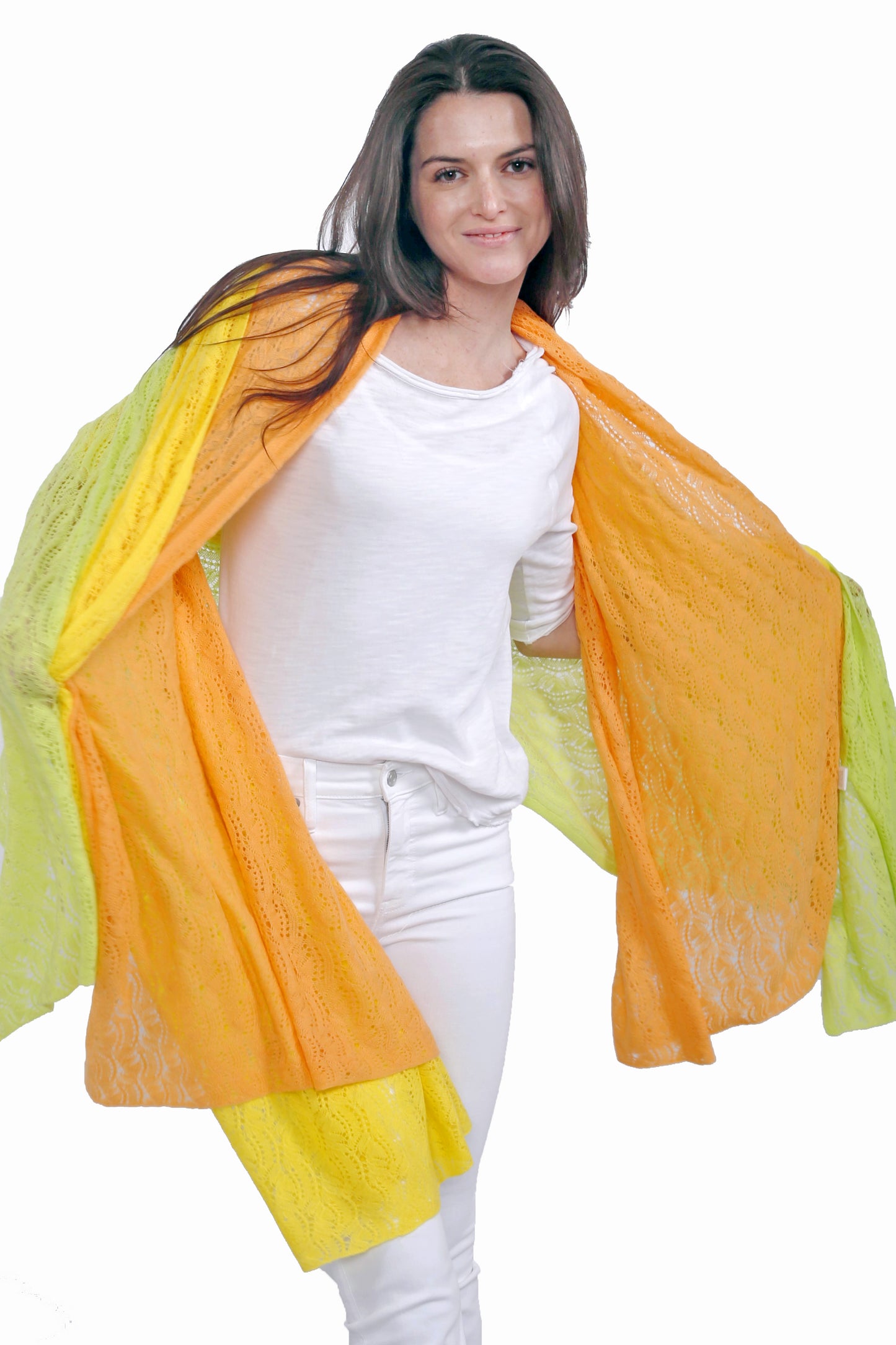 Cashmere Pointelle Shawl