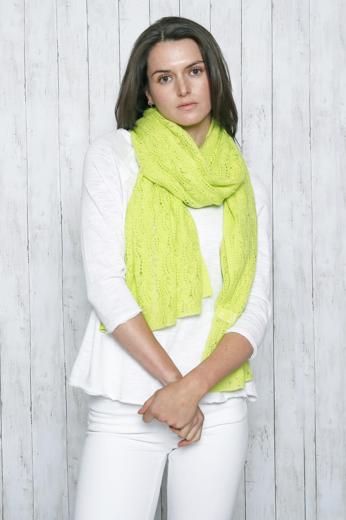 Cashmere Pointelle Shawl