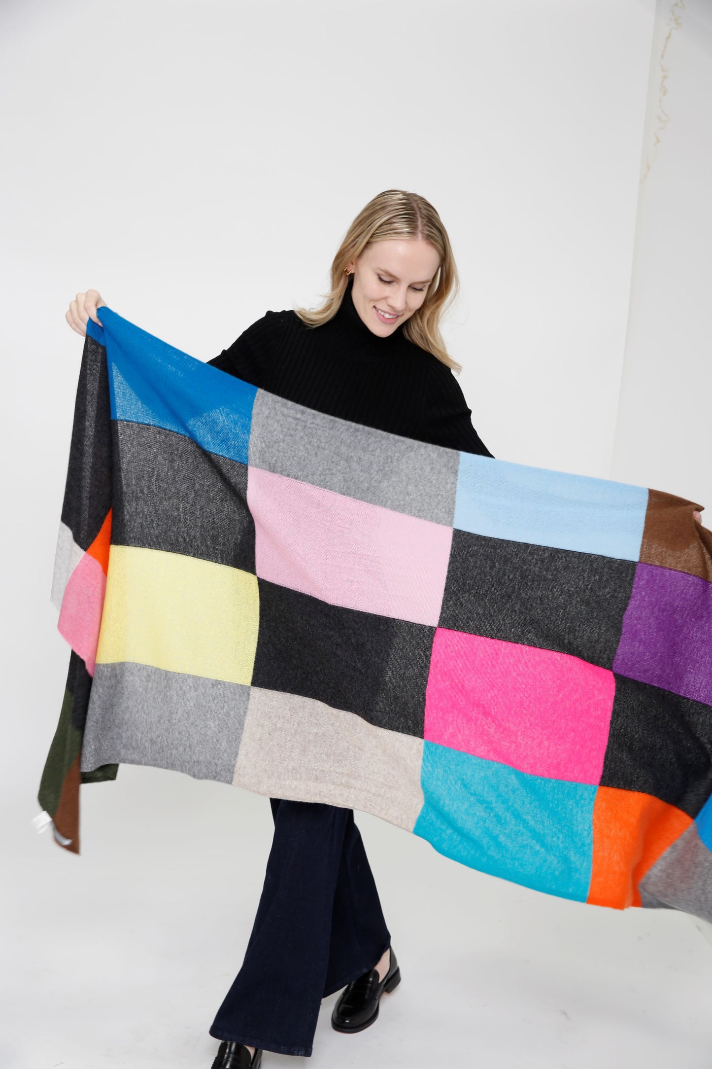 100% Cashmere Patchwork Shawl