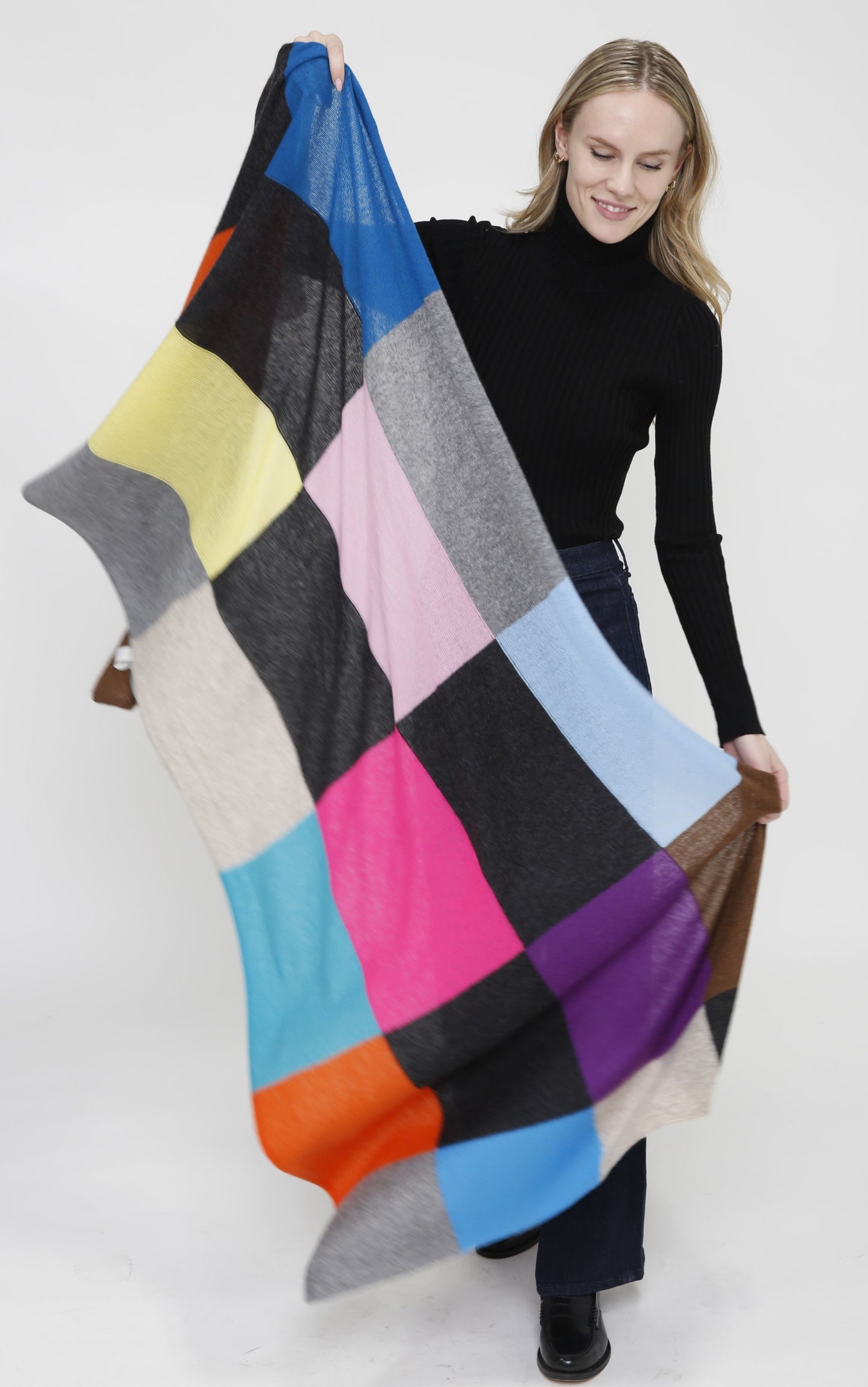 100% Cashmere Patchwork Shawl