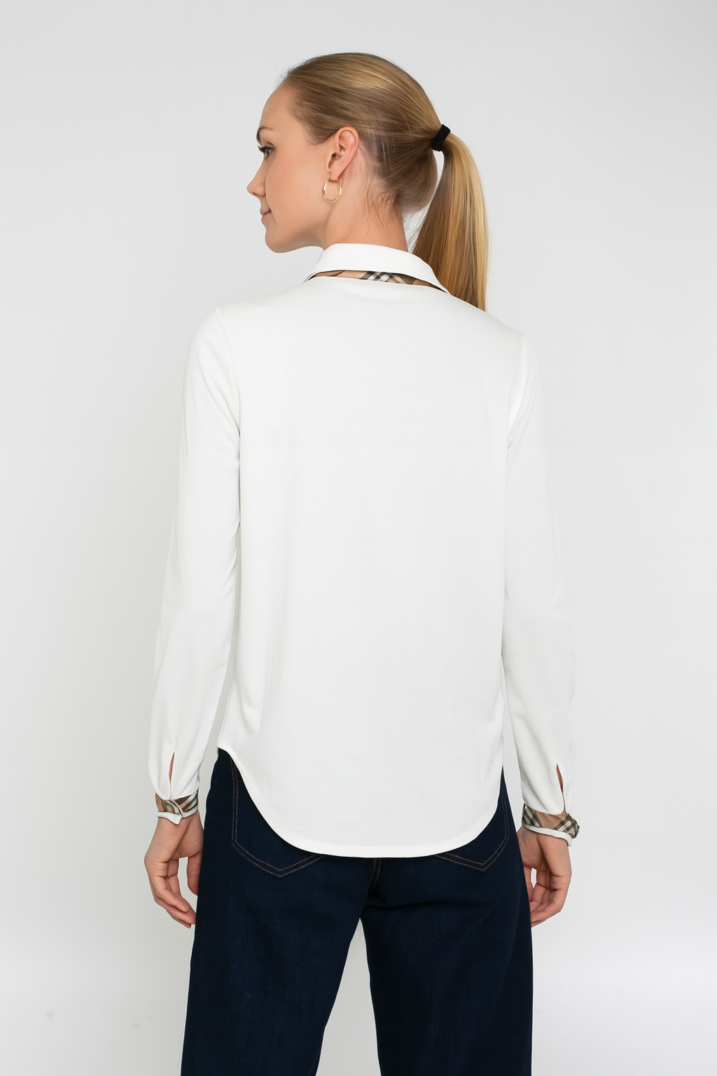 The Perfect Knit Shirt with Plaid Woven