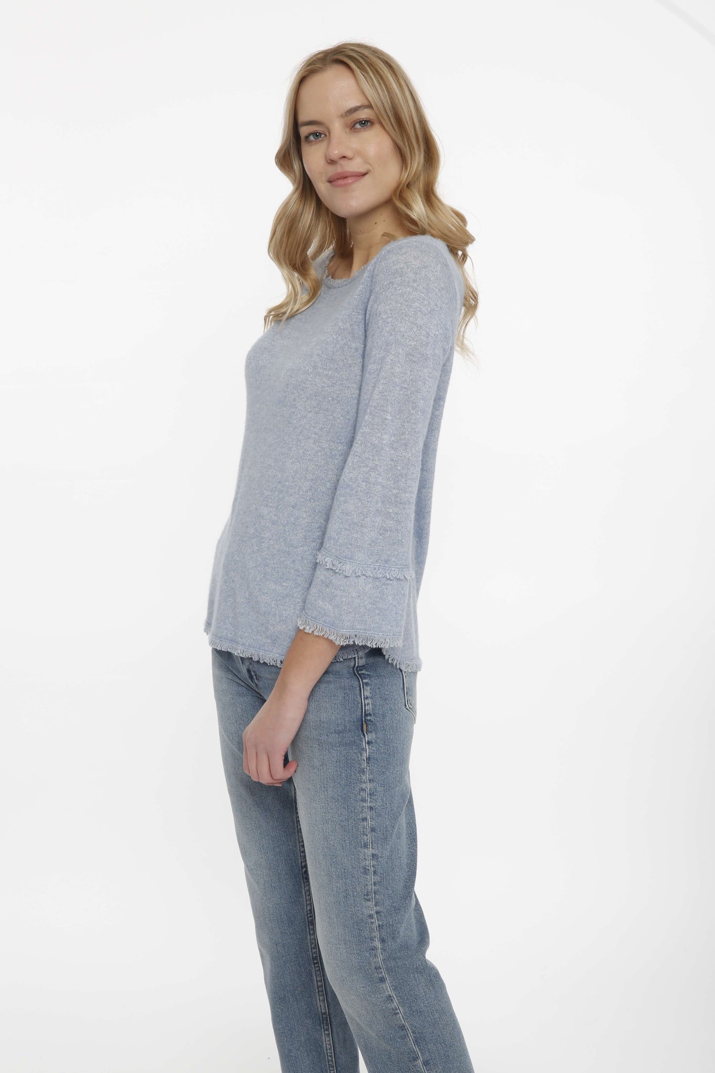 Sweater with Fringe Detail