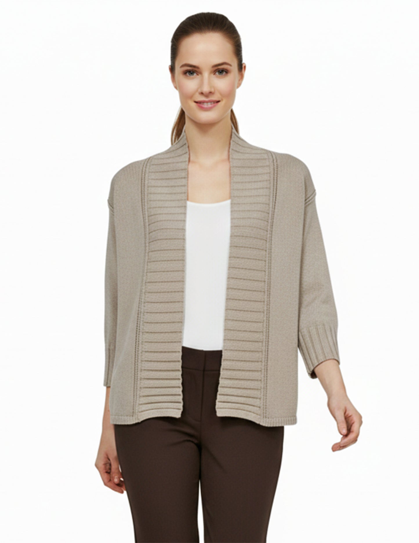 Cotton Swing Open Cardigan