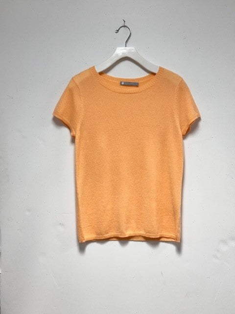 100% Cashmere Luxury Crew Neck Short Sleeve Tee