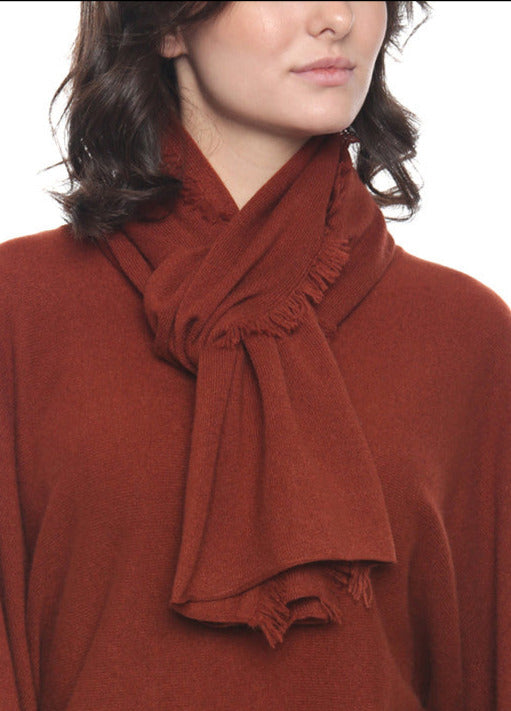 Cashmere Mini Fringe Scarf - InCashmere