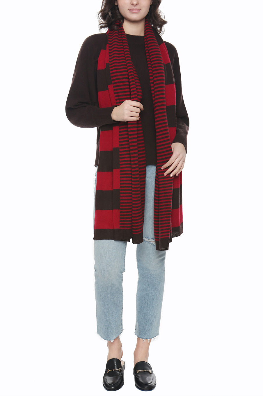 Cashmere MIX Stripe Scarf - InCashmere