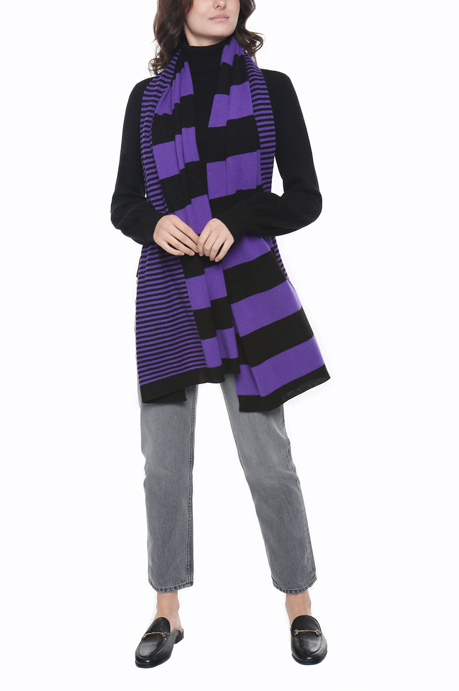 Cashmere MIX Stripe Scarf