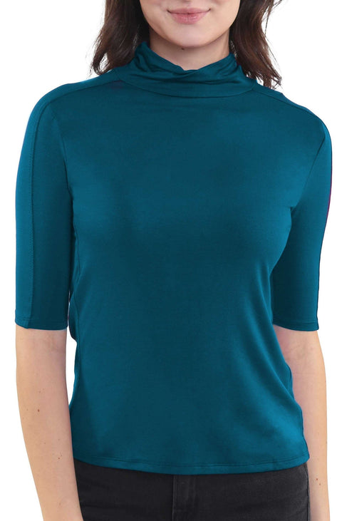 ELBOW SLEEVE MOCK NECK - MSRP $69.00 - InCashmere