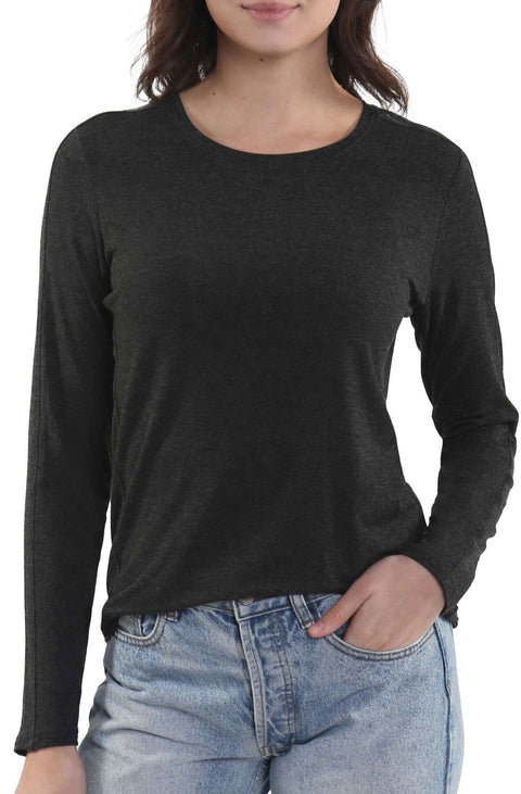 Long Sleeve Fine Knit Crewneck - MSRP $69.00 - InCashmere