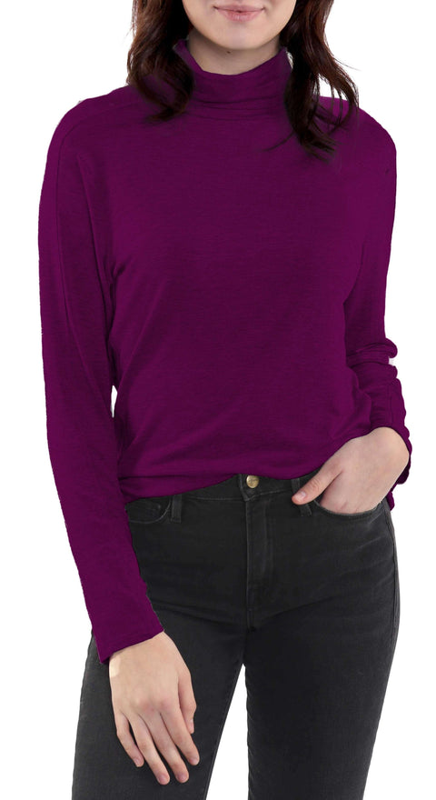 Long Sleeve Fine Knit Turtleneck