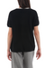 100% Cashmere Short Sleeve Crew Neck Top with Color Block