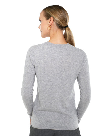 Baby Cashmere Long Sleeve Henley Button Crew Neck