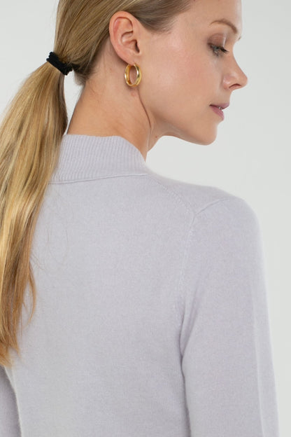 Baby Cashmere Stand Collar V-Neck