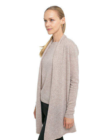 100% Cashmere Open Cardigan