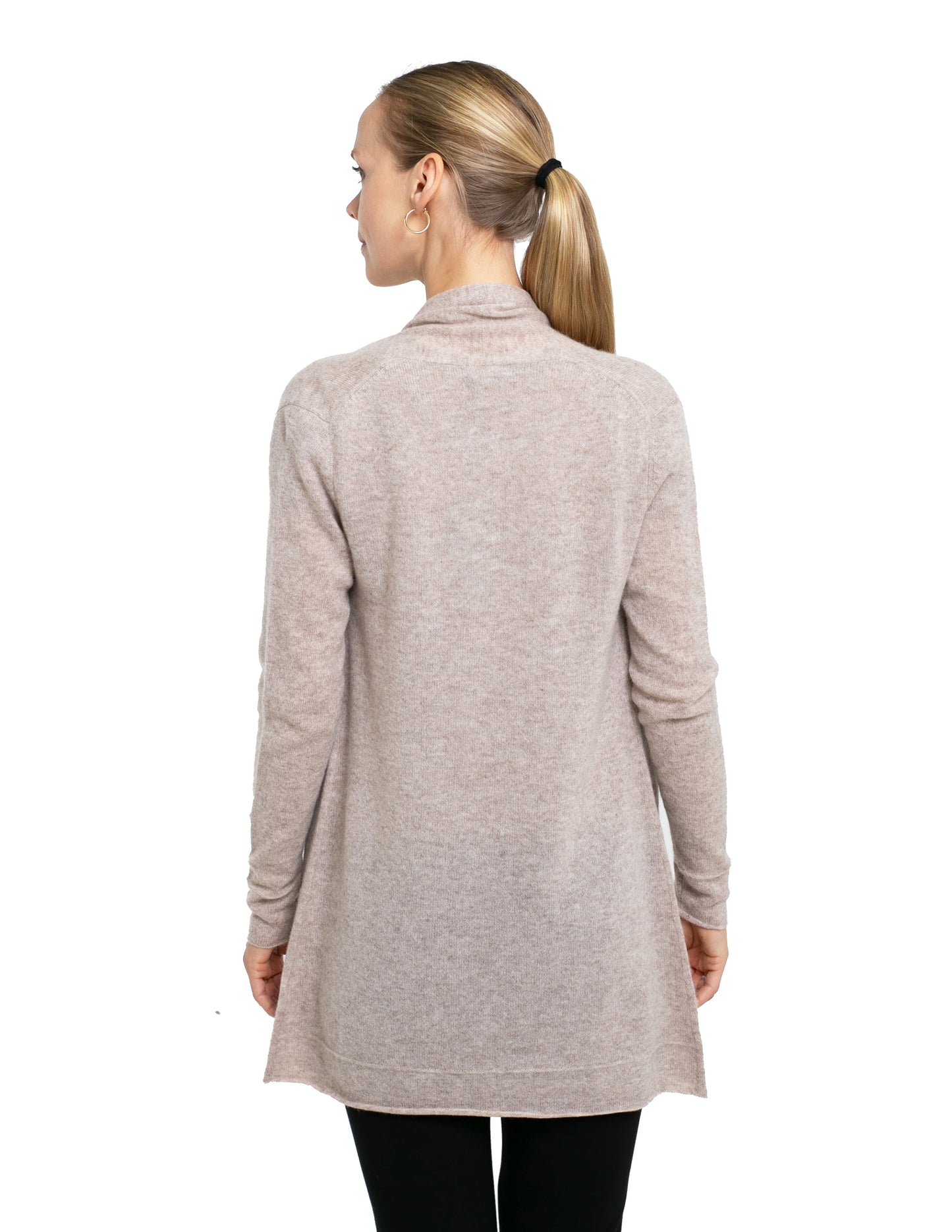 100% Cashmere Open Cardigan