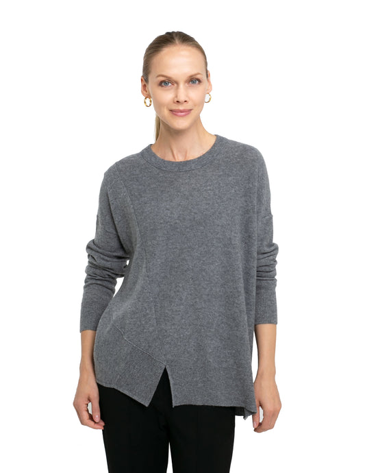 Cashmere Long Sleeve Assymetric Sweater