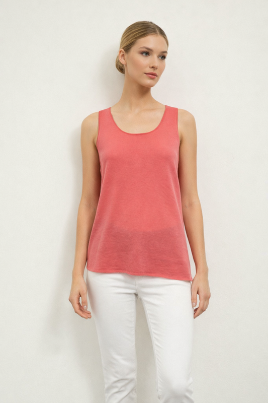 Cashmere Hi-Lo Tank Top