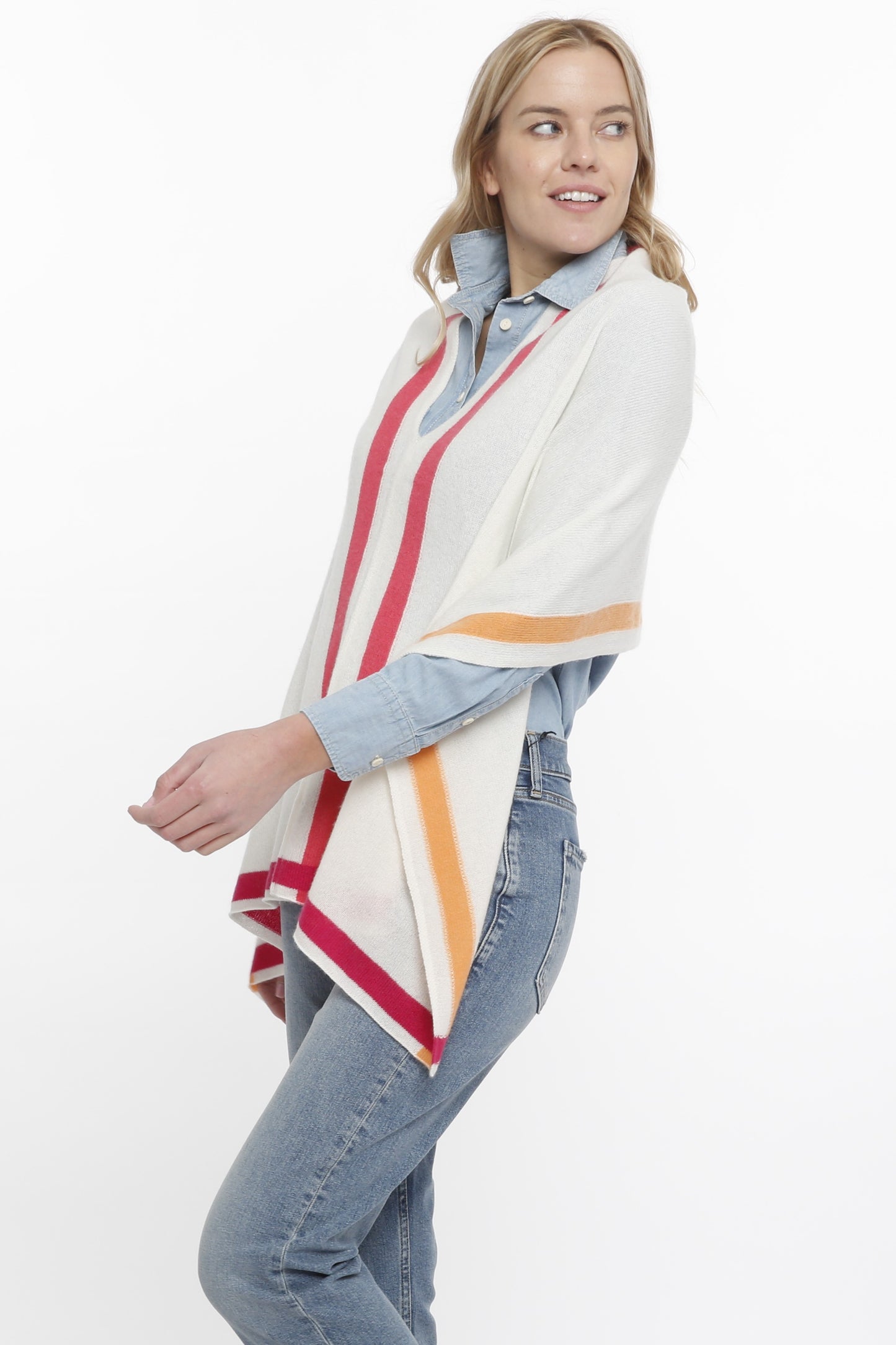 Cashmere Multi Color Tipping Topper