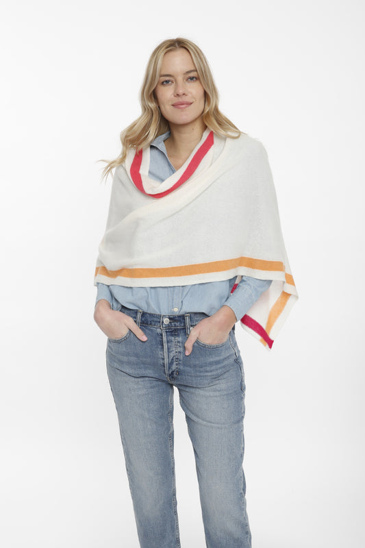 Cashmere Multi Color Tipping Topper