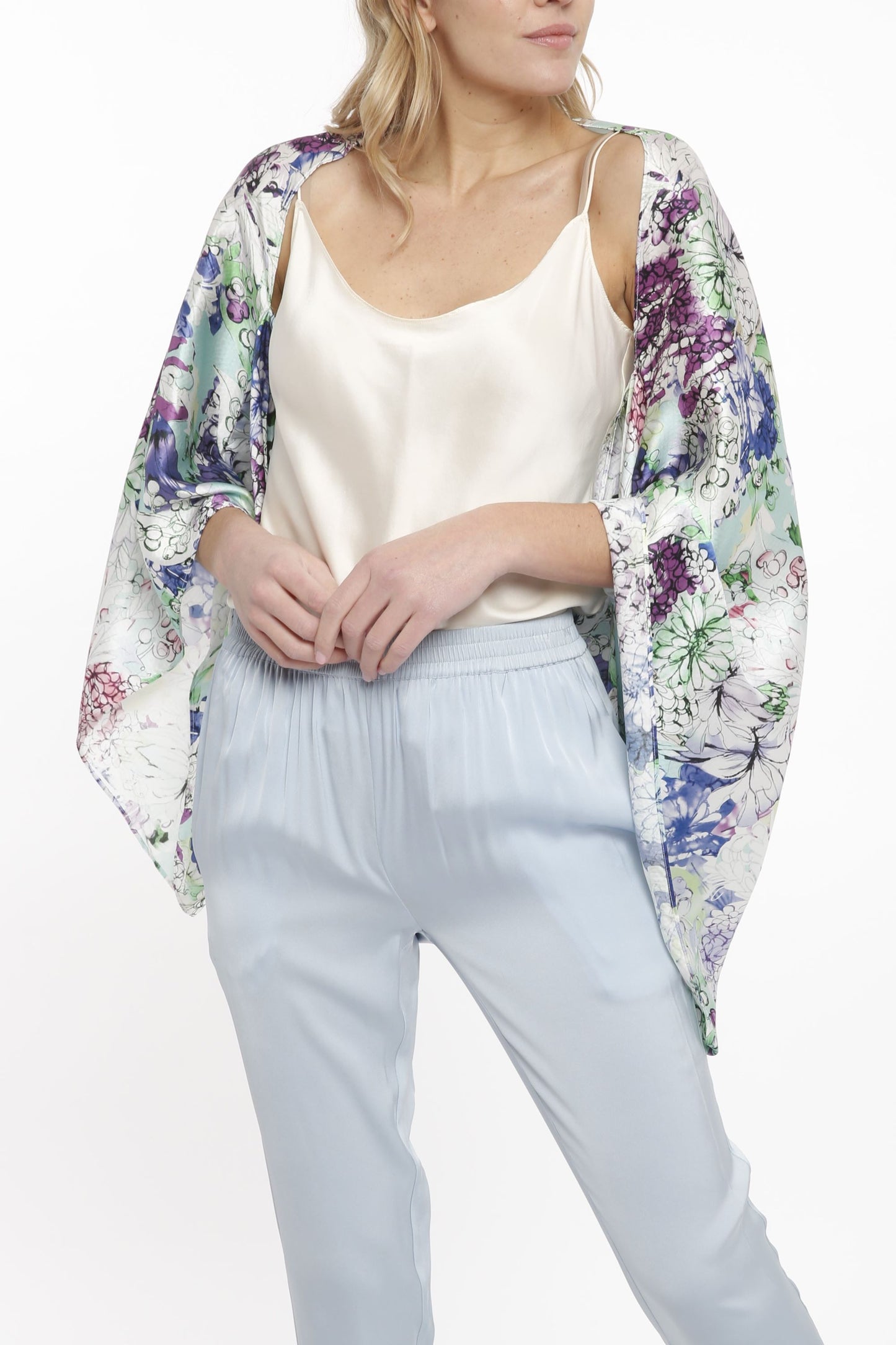 Cocoon Floral Printed Cardigan
