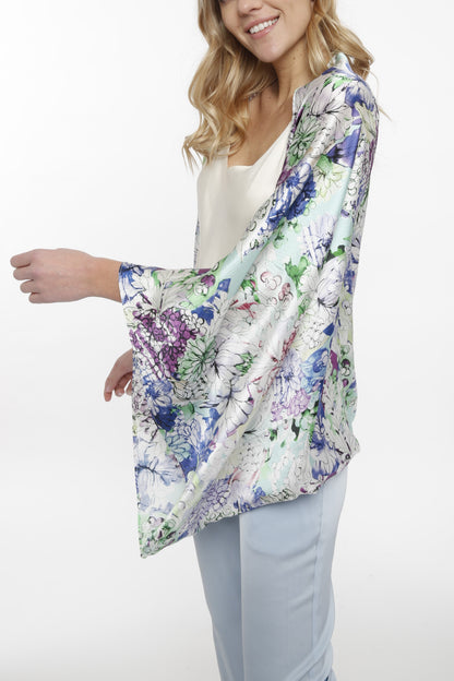 Cocoon Floral Printed Cardigan