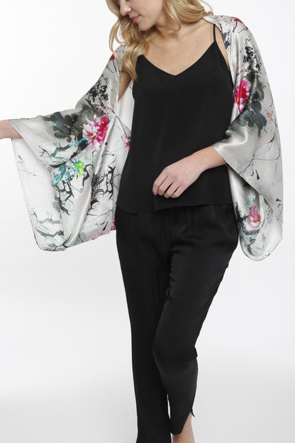 Cocoon Floral Printed Cardigan
