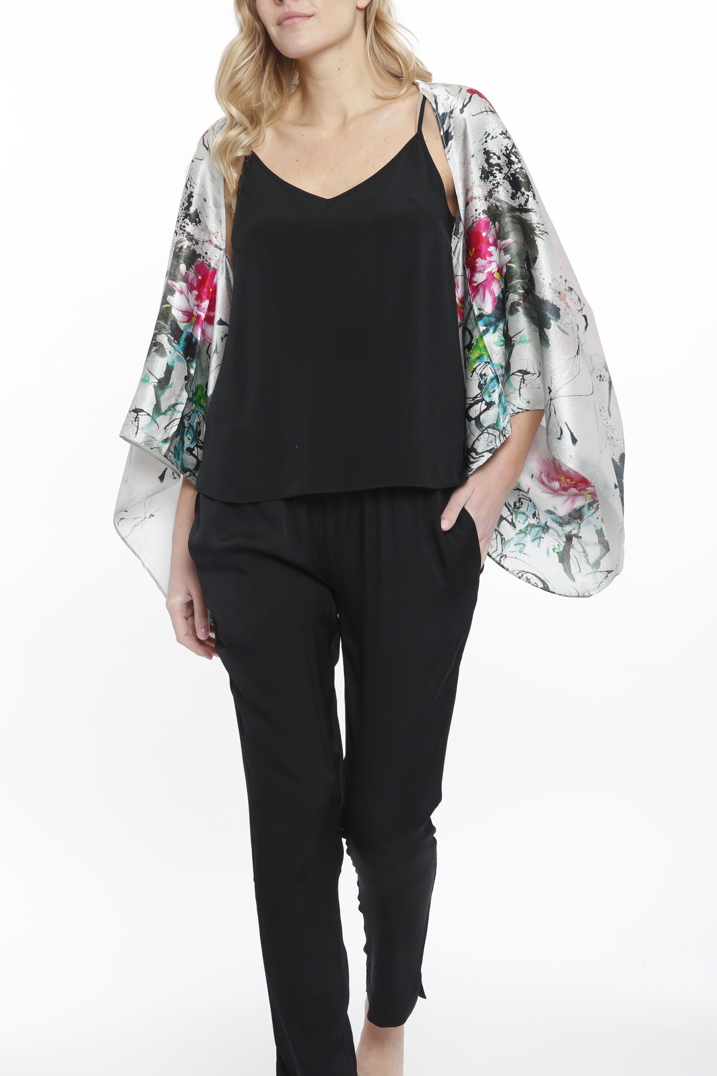 Cocoon Floral Printed Cardigan
