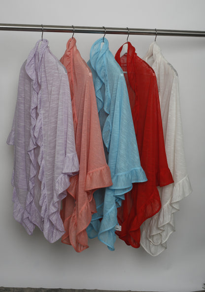 Ruffle Shawl/Wrap