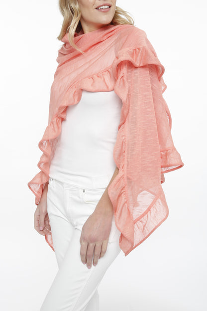 Ruffle Shawl/Wrap
