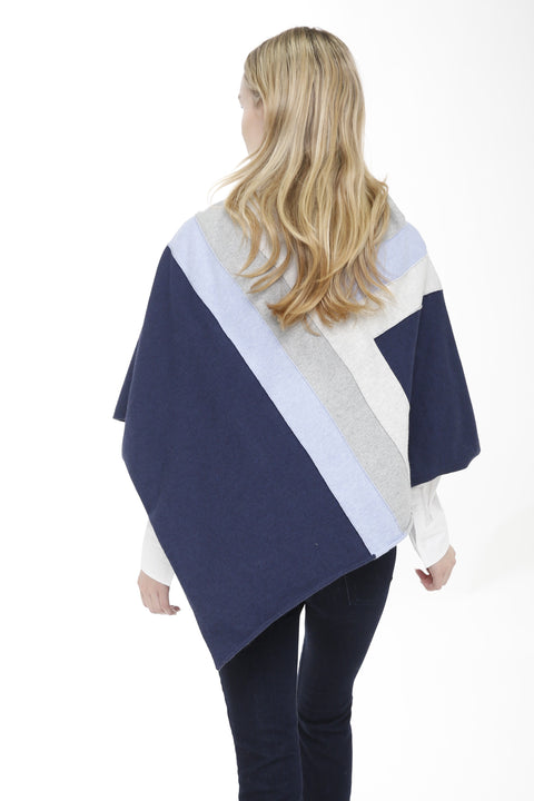 Cotton Cashmere Blend Color Block Topper