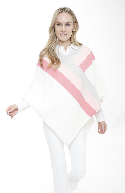 Cotton Cashmere Blend Color Block Topper