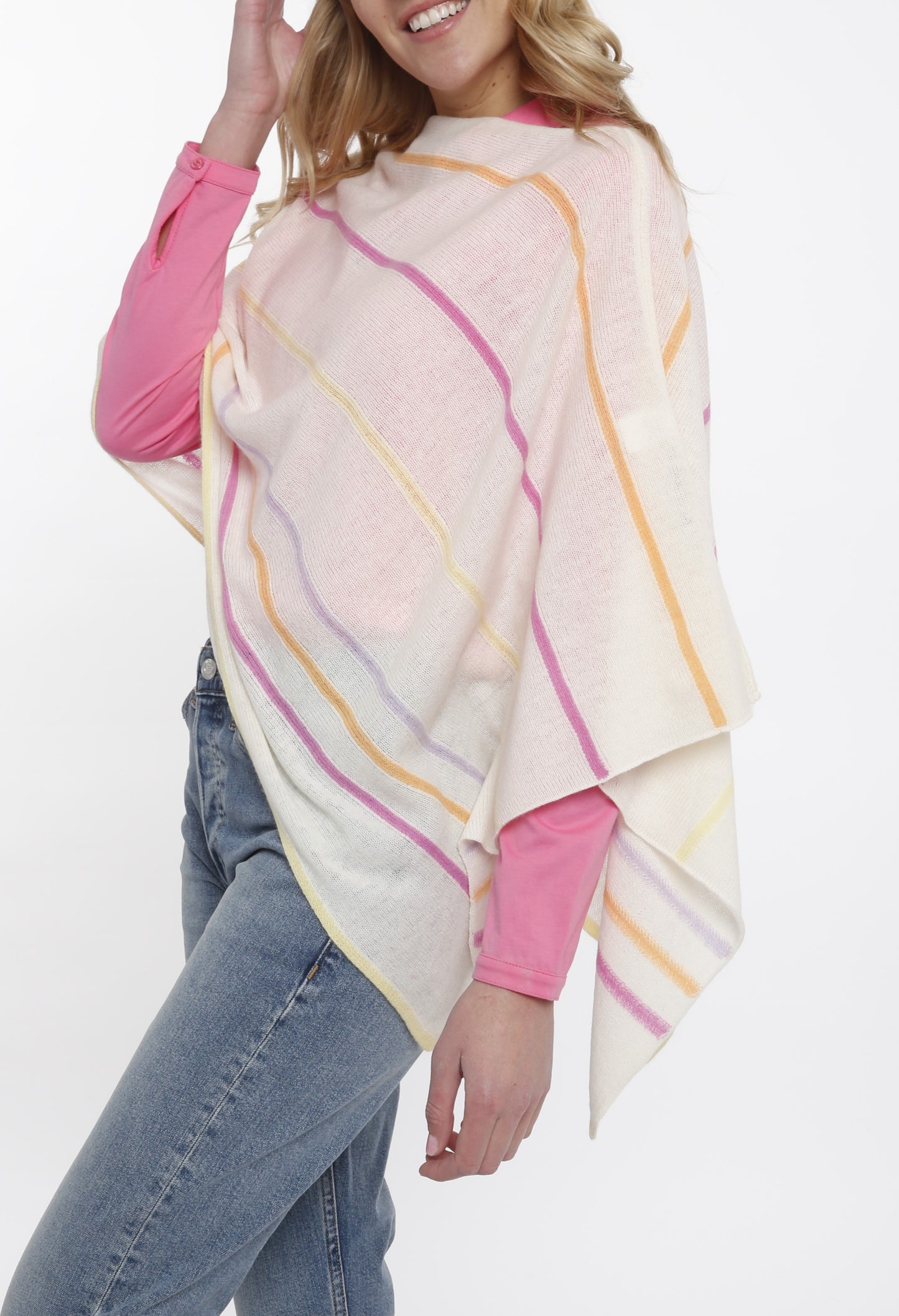 Cashmere Multi Stripe Topper