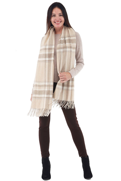 Woven Cashmere Shawl Eco-Friendly Mongolian Cashmere