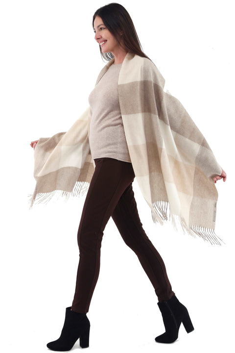 Woven Cashmere Shawl Eco-Friendly Mongolian Cashmere