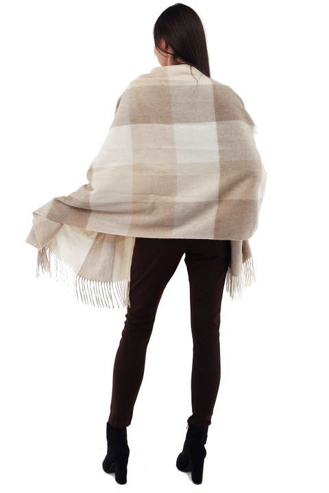 Woven Cashmere Shawl Eco-Friendly Mongolian Cashmere